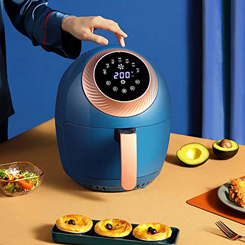 Intelligente Elektrische Fritteuse, 3,5 L, Touchscreen-Steuerung, 7 Voreingestellte Rezepte, Antihaftbeschichteter Korb, Für Hähnchenflügel, Gegrillte Garnelen, Nüsse, EU 220 V, Ideales Küchengerät – Bild 7