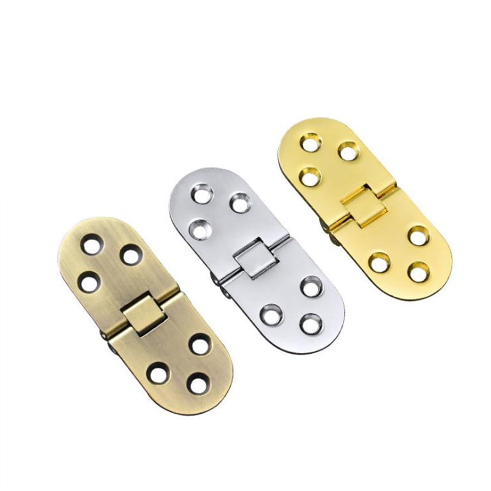 180 Degree Hinge Flip Round Table Furniture Hardware Flap Concealed Folding 2Pcs