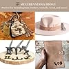 The Heritage Forge 3/4" Alphabet Mini Steel Branding Irons Kit for Hats, Wood Burning, DIY Beginner Adult Crafts Bullet Points (Durango) #4
