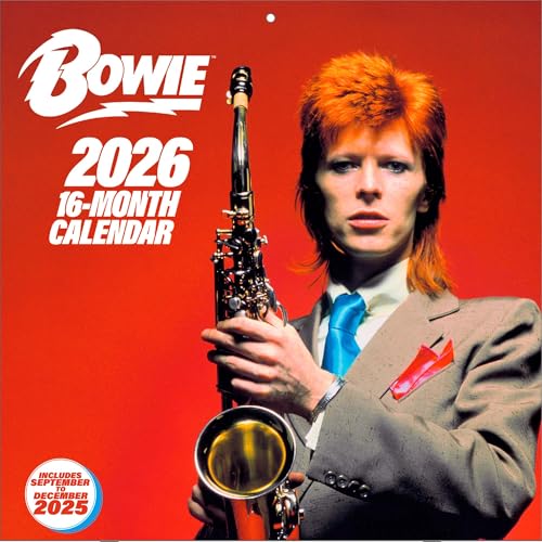Calendario 2026 da parete david bowie 30 x 30 cm