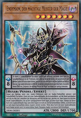 SR08-DE001 - Endymion, der mächtige Meister der Magie - Ultra Rare - DE - im Set mit Ultrapro Toploader - Yugioh