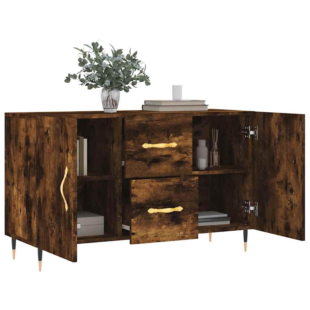 Hothingwell Niski bufet 100x36x60 cm, Drewno inżynieryjne, wędzone