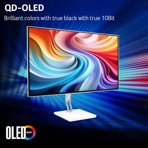 Image of Acer 26.5in 4K 3840x2160 QD-OLED 120Hz Office Monitor CE270K Gwmiipprx