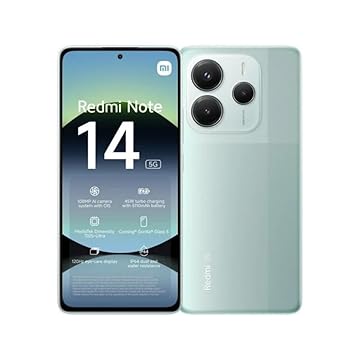Smartphone Xiaomi Redmi Note 14 5G NFC Coral Green (Verde) 8GB RAM 256GB ROM (24094RAD4G)