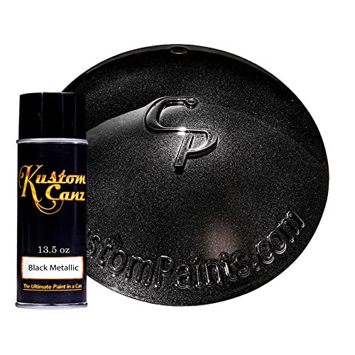 Kustom Canz Base Metallic Black - Aerosol Can