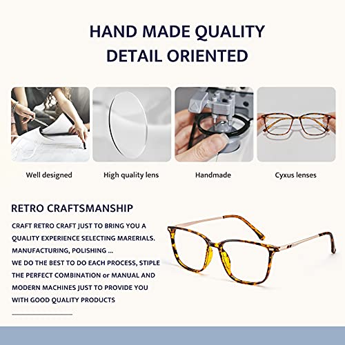 Image of Cyxus Blue Light Glasses for Women Men Stylish Computer Glasses Reduce Eye Strain UV Protection for Screen