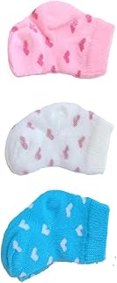 شرابات أطفال حديثي الولادة قطن – 3 قطع مريحة بناتى