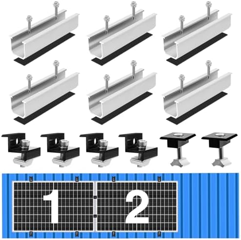 Uncle Yang Solarmodul Halterung - 12cm Alu Schienen Für Balkonkraftwerk