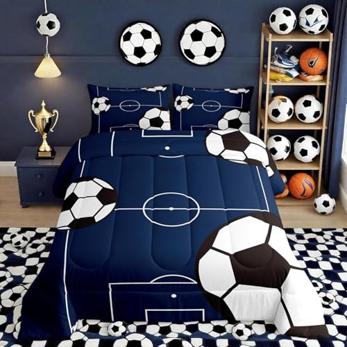 Serta Sports Ball Pattern Printed Comforter Set