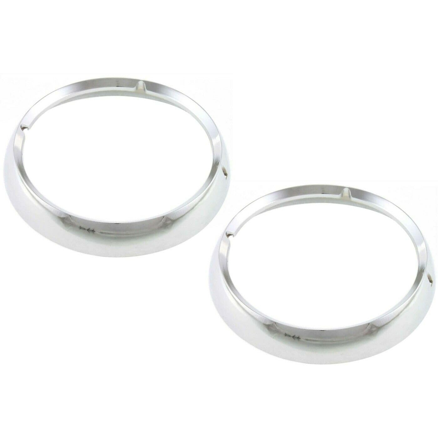 Wangcmcol Headlight Door Set for Jeep for CJ5 1971-1983 for CJ6 1971 1975 for CJ7 1976-1986 for Scrambler 1981-1985 Left & Right 2pc Chrome 10976941 J5460087