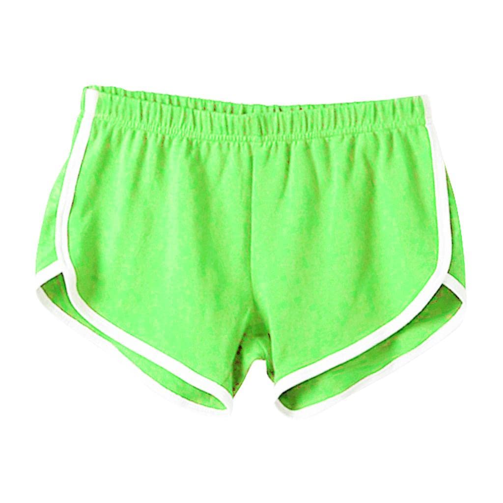 Womens Summer Sports Shorts Green-image-9