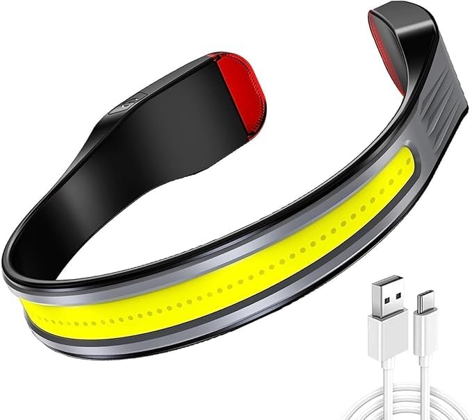 VGMAX LED Headlamp with All Perspectives Induction,New Upgrade, 360 Dgree Adjustable Waterproof USB Rechargeable, Suitable for Camping, Night Running, Hiking, Fishing (Black)-image-35