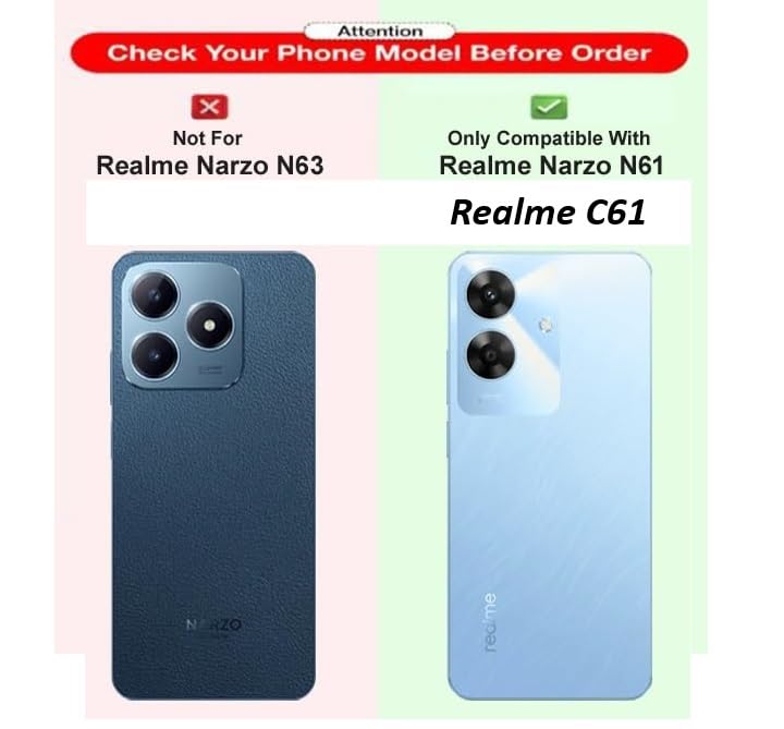 Image of COVERBLACK Dual Protection Rubber Back Cover for Realme Narzo 30 5G - Transparent