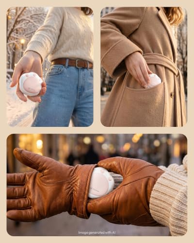 Gaiatop Hand Warmers Rechargeable 2 Pack Pocket Warmer Cute Cat Paw - image 5