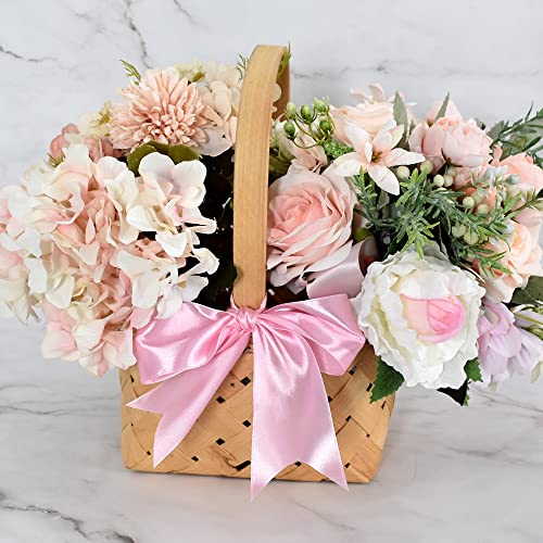 TONIFUL 2 Inch x 25 Yards Wide Light Pink Satin Ribbon Solid Fabric Ribbon for Gift Wrapping Crafts Chair Sash Eternal Flower Invitation Cards Hair Bows Sewing Party Wedding Decoration - Image 3