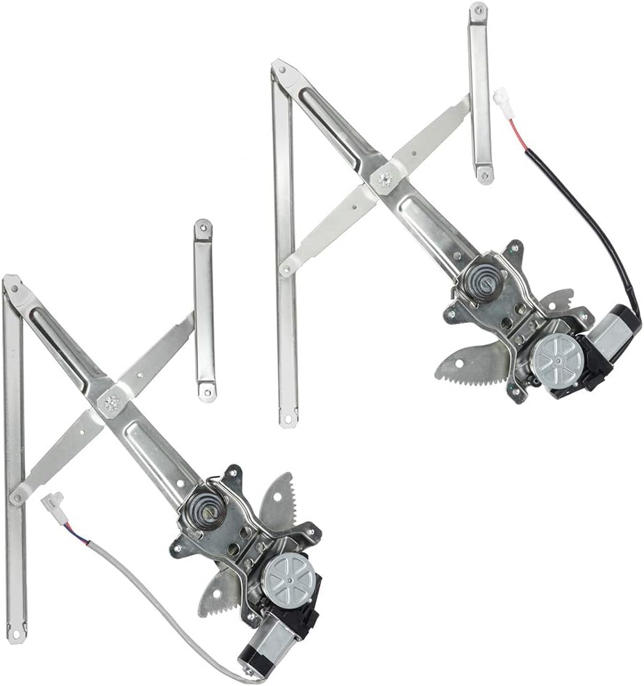 748-502 Front Left Driver + Right Passenger Side Power Window Regulator with Motor For Toyota For Tundra 3.4L 2000-2004,For Toyota For Tundra 4.7L 2000-2006 Window Regulator Assemblies