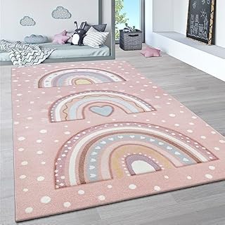 Dywan Dzieciêcy, Dla Dzieci Pastelowy Dywan 3D Z Motywami Chmurek I Gwiazd Têczowa, Rozmiar:120 cm Rund, Kolor: Niebieski