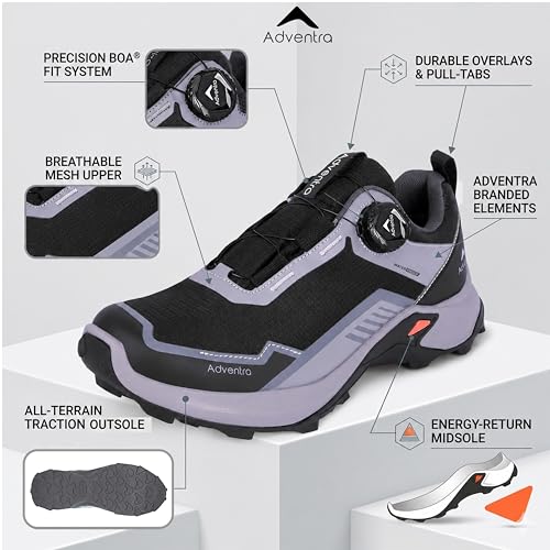 Image of Men's Waterproof Hiking Shoes | Low Ankle with Ultra Grip | Auto-Lacing | ET1102