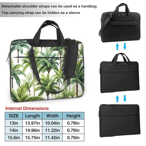 Maletín para portátil impermeable 13 pulgadas tropical miniatura 4