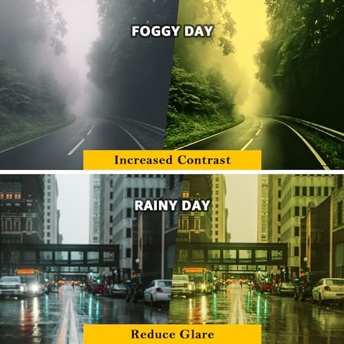 FIMILU Polarized Night Vision Glasses for Men Women, Trendy Yellow Lens Glasses for Night Driving, UV400 Protection3