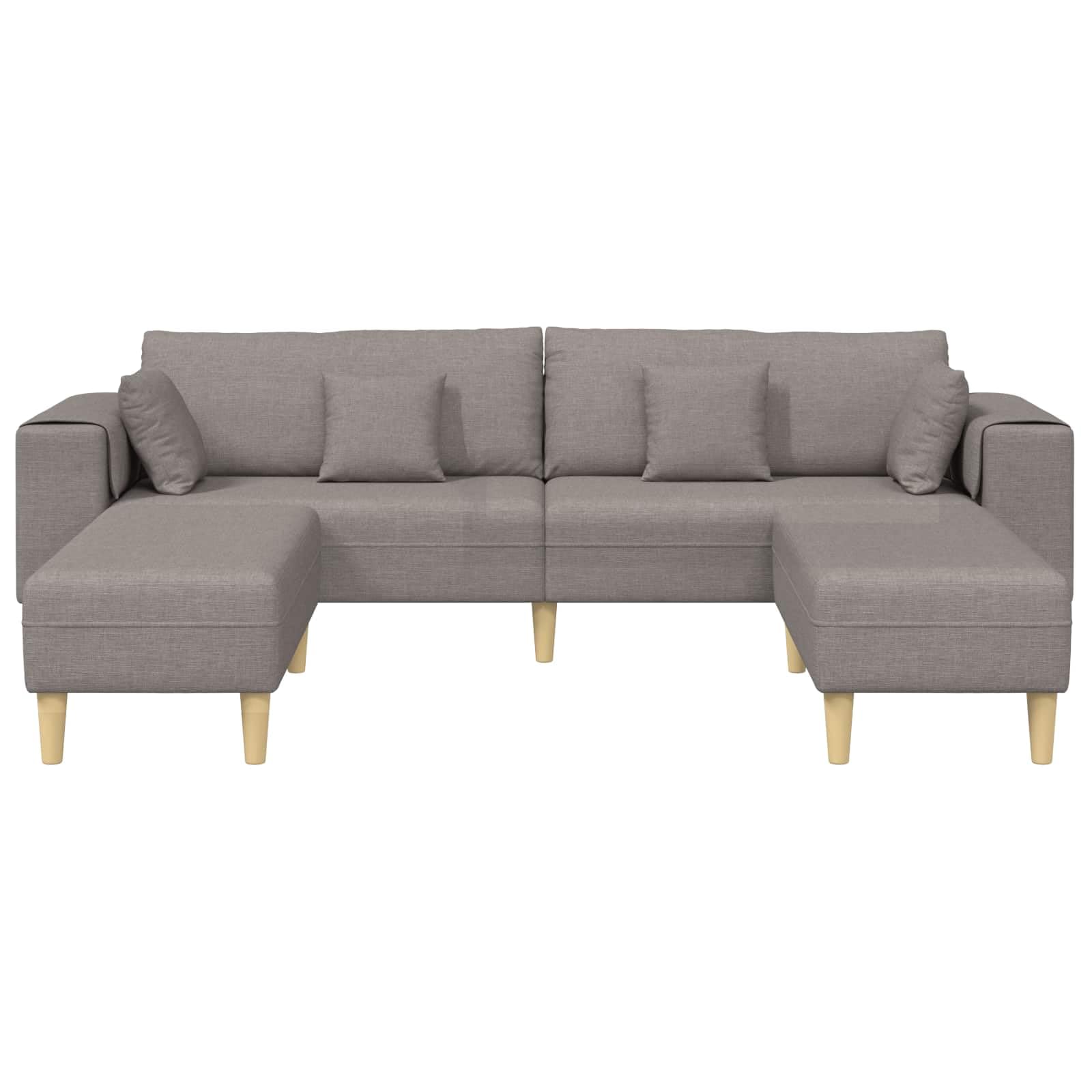 Nowoczesna sofa z kretem, 3 sztuki | Czyste linie, minimalistyczny design, w zestawie poduszka do salonu