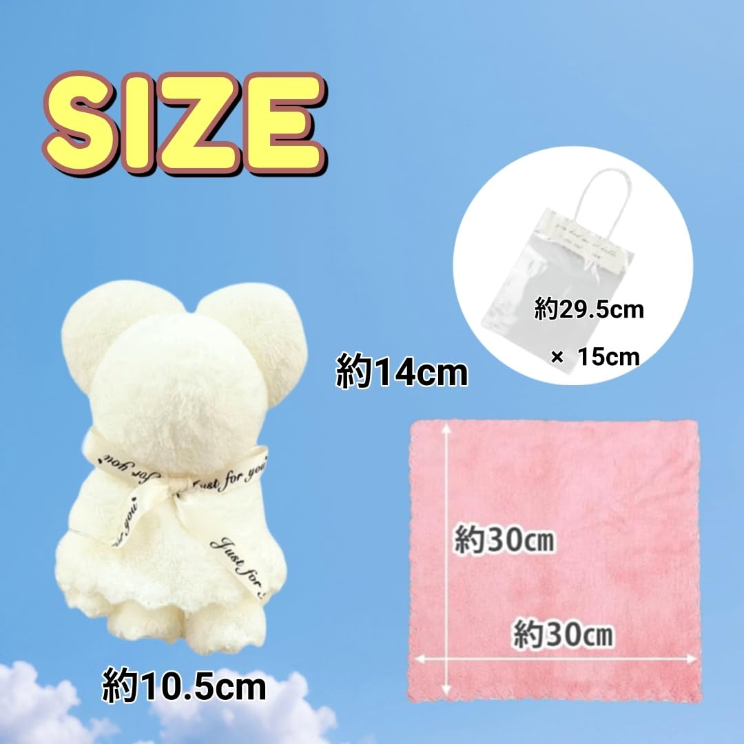 Amazon｜Fi's+7 クマさんタオル ホワイト10個セット メッセージカード