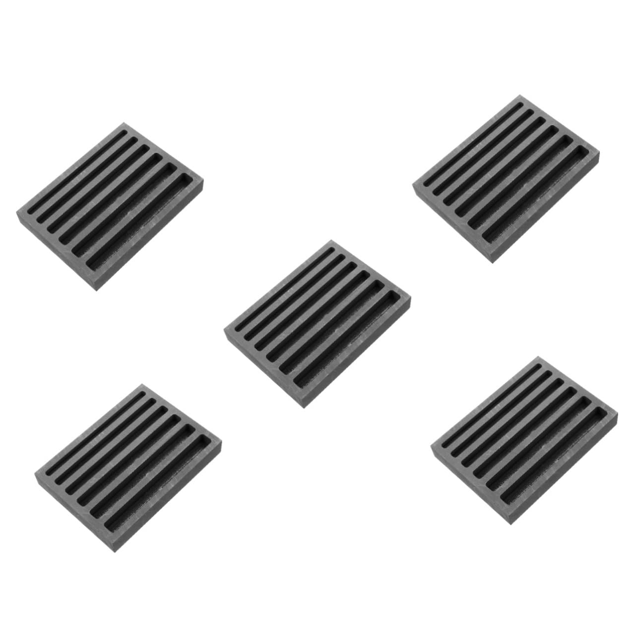 DOITOOL 5 Piezas Reutilizable Fundición de Metales Lingotes Plata Herramienta de Fundición Cobre Práctico y Duradero Proyectos de