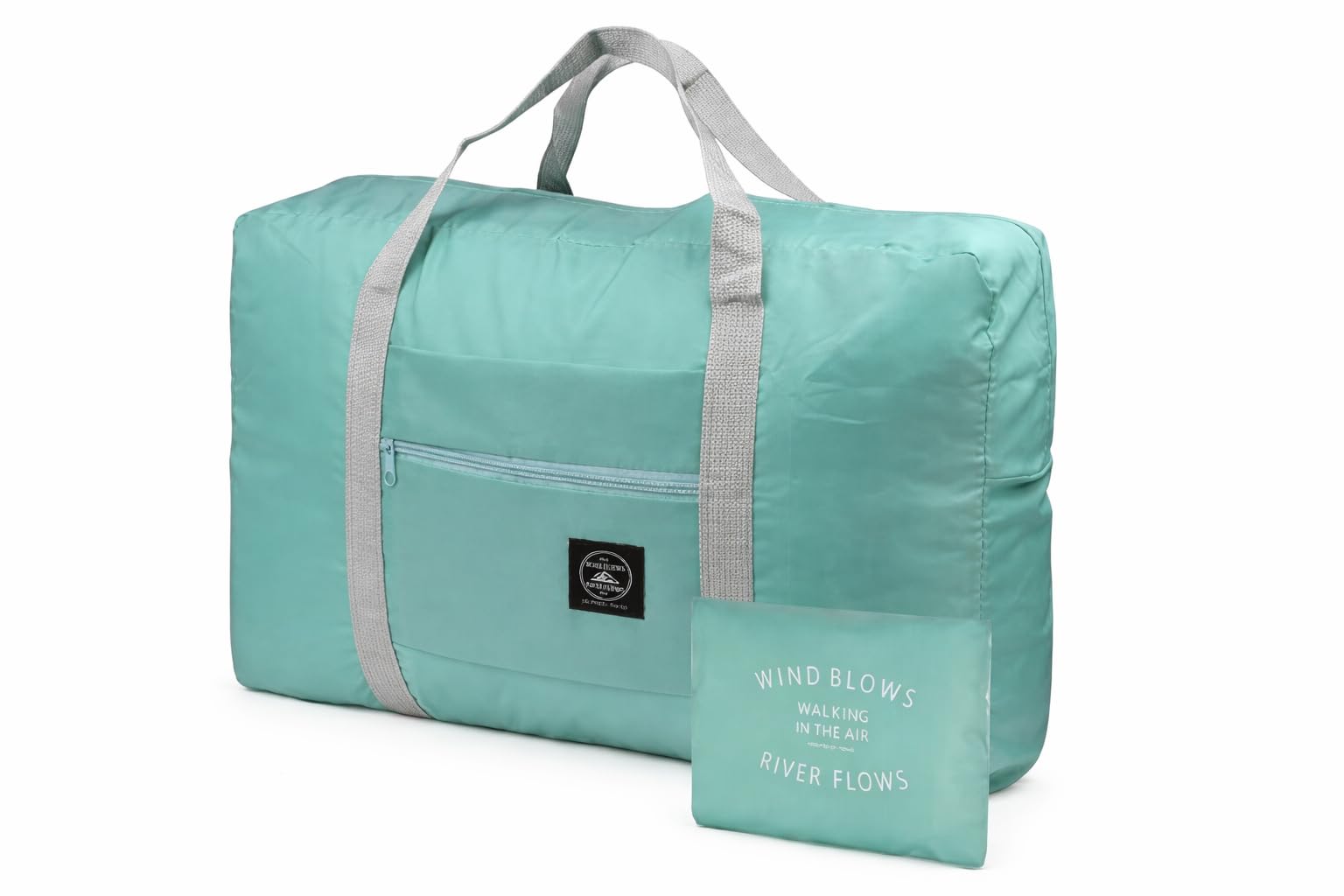 Quick Mart Waterproof Foldable Duffel Bag | Lightweight Travel Storage Bag with Large Capacity & Front Zipper Pocket | Portable Luggage Organizer for Gym, Weekend Trips & Shopping-picture-46