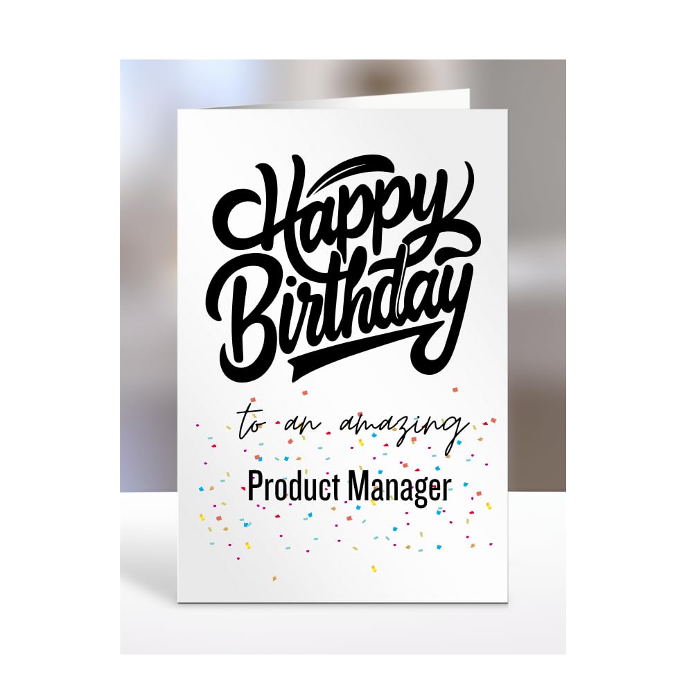 Card for Product Manager, Happy Birthday Gifts for Men or Women, Him, Her, Presents for Christmas, Appreciation, To an amazing, A5-167a_244