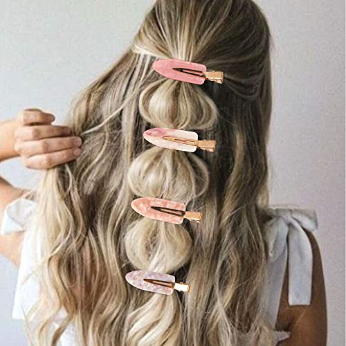 Magicsky 21-99021-003 10Pcs No Bend Hair Clips For Styling, Acrylic Resin Flat Clip thumb #4