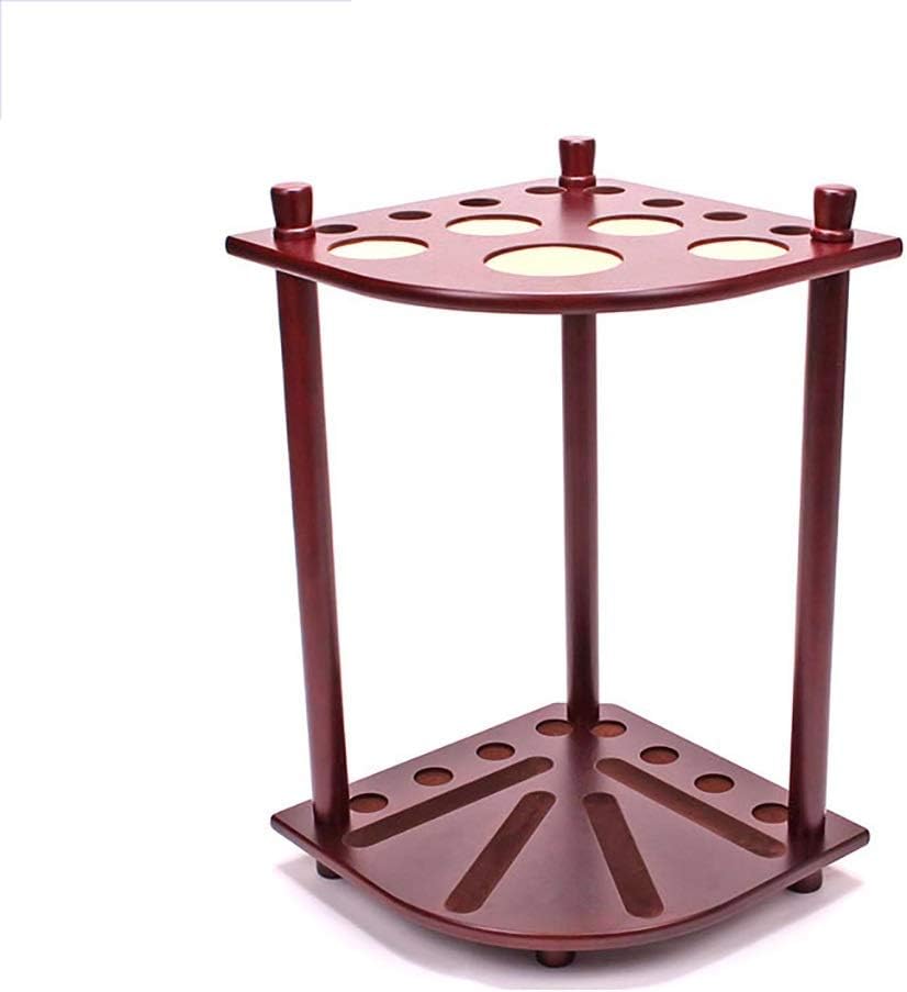 Pool Rack,Wooden Pool Snooker Rack Billiard Corner Stand 8 Ball Drink Rest Table Stick Holder
