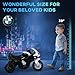 Aosom 6V Kids Motorcycle Licensed BMW, Toddler Motorcycle with Headlight, Music, 3 Wheeled Electric Motorcycle for Kids, Gift for Boys & Girls, Black