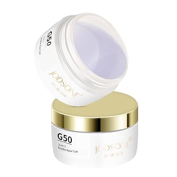 JODSONE 3-in-1 Builder Gel,15g Clear Builder Base Gel Nail Polish for Nails Strengthening and Building,Nail Thickening Solution,Nails Tips & No Wipe Foundation,U V/LED Curing for DIY Nail Art