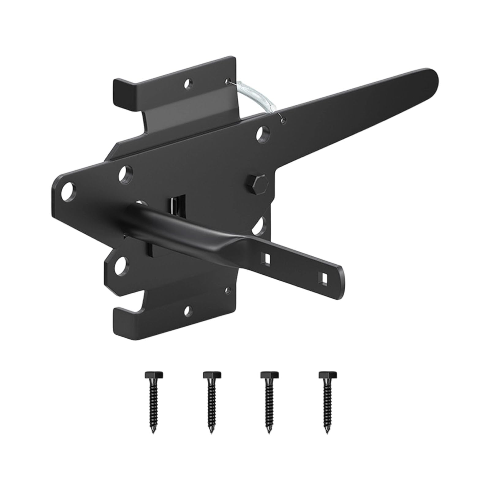 Rafgaldex D Auto Locking Gate Latches Outdoor Fence Gate Automatic Closing Oor Hardware Heavy Uty Latches Iron Security Outdoor Fence