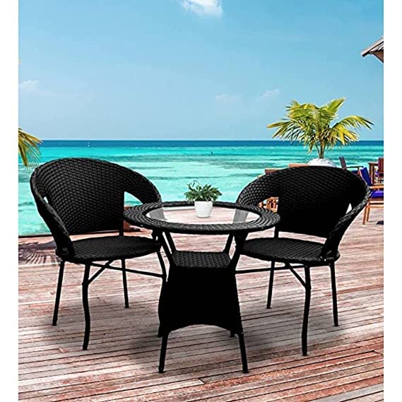 Garden Living 4+1 Outdoor Indoor Patio Furniture Sets Rattan Chair Patio Set Wicker Conversation