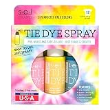 S.E.I. Perfectly Pale Tie-Dye Kit, Fabric Dye Spray, 3 Colors