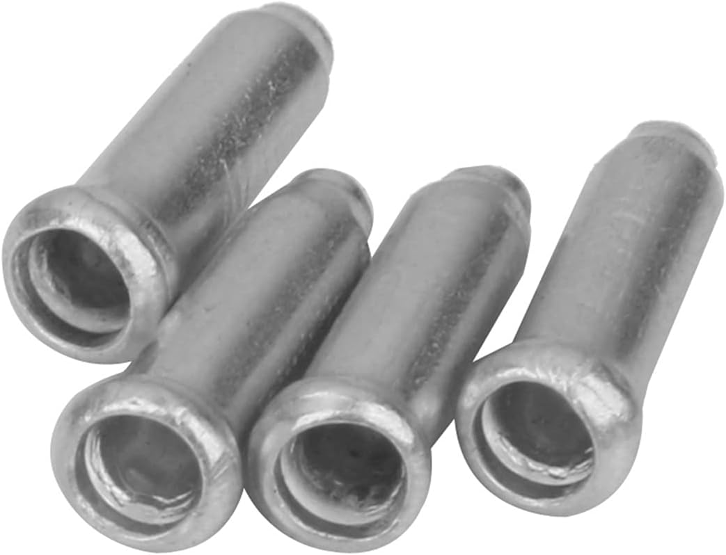 Bike Cable End Caps 100 Aluminium Shifter Brake Gear Tail Tips Crimp