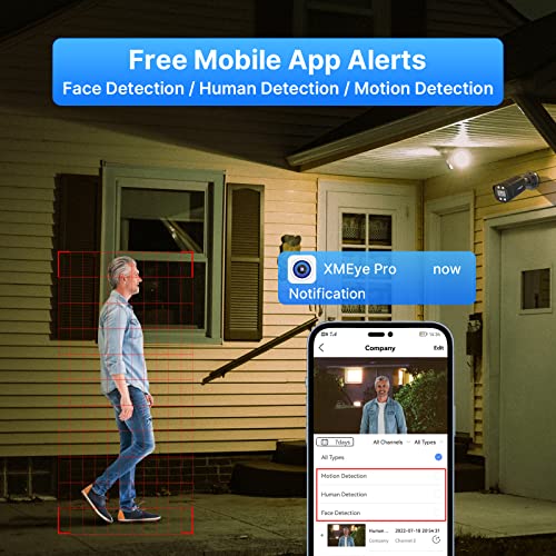 [H.265+ Face Detection] Hiseeu 5Mp 8Ch Security Camera System, 3Tb Hdd Home Cctv Camera Security System W/8Pcs Security Cameras Outdoor&Indoor, Remote Access, Motion Detect, Night Vision, 24/7 Record #TOP4