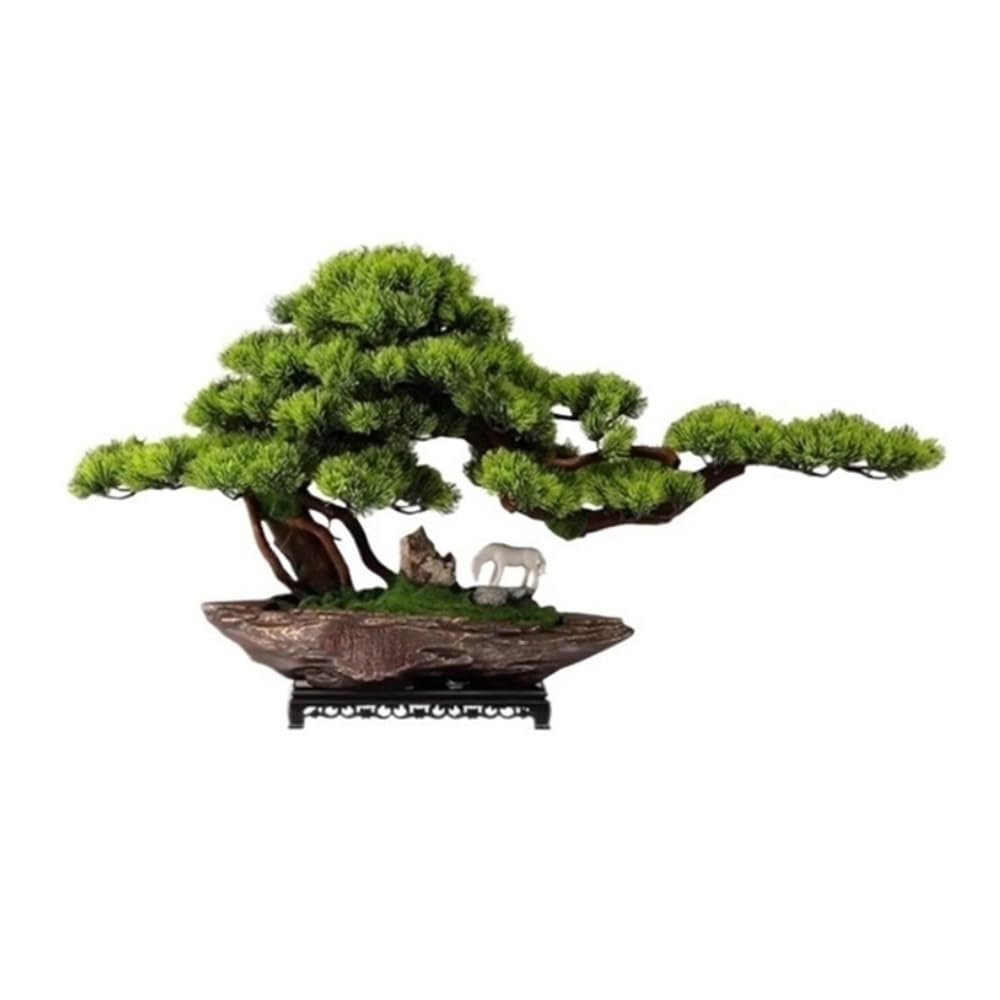 WOTZOV Artificial Plants, Artificial Bonsai Tree With Ceramic Pot And Base Desktop Decoration Fake Plant Bonsai,Home Decor