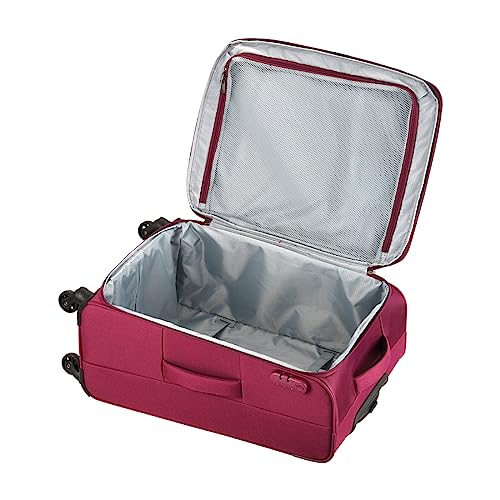 Image of American Tourister SOUTHSIDE LITE 81 cms Polyester Softsided Large Check-in Luggage | Suitcase | Trolley Bag, Magenta
