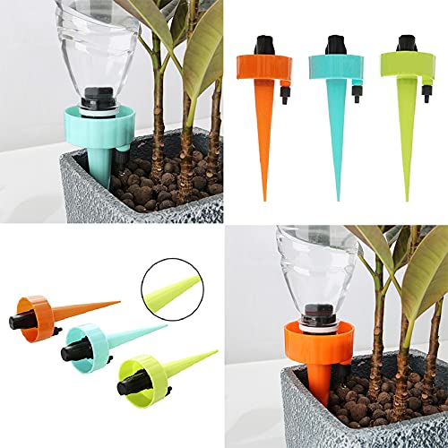 Amazon.co.jp: 6パック 水やり当番 自動給水キャップ じょうろ 自動