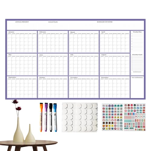 Calendrier mural 2026 effaçable pour ne plus oublier vos rendez-vous