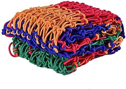 LIUJI Red de Cuerda arcoíris para Exteriores, Red de protección, Red de prevención de caídas de escaleras, Red de Nailon, Red Decorativa de Colores, Red de Cerco, Red de Seguridad