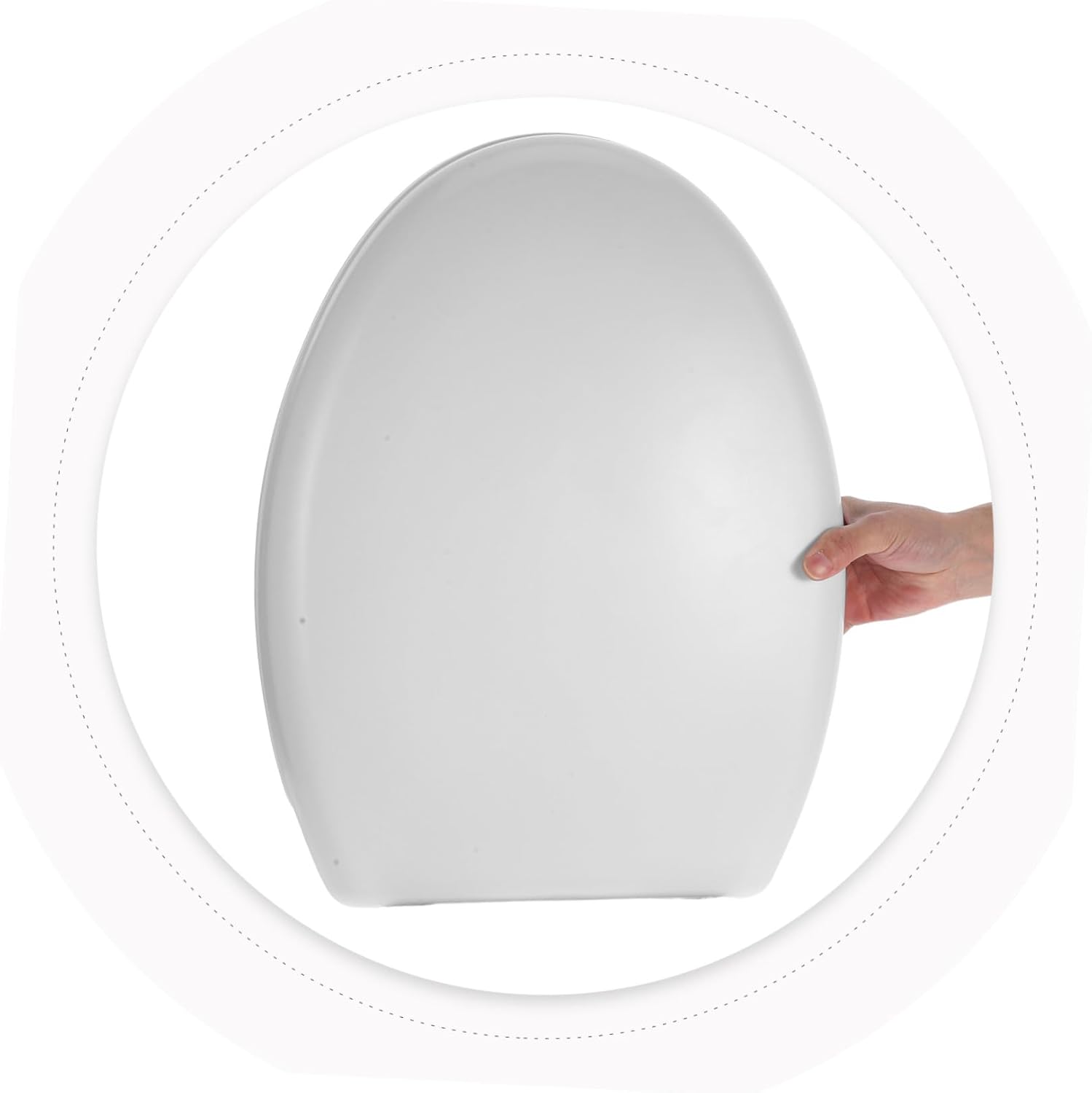Mipcase Thickened Toilet Seat Cover for Standard Toilets and Easy to Clean Bathroom Accessory Comfortable and Easy to Install Bathroom Supply