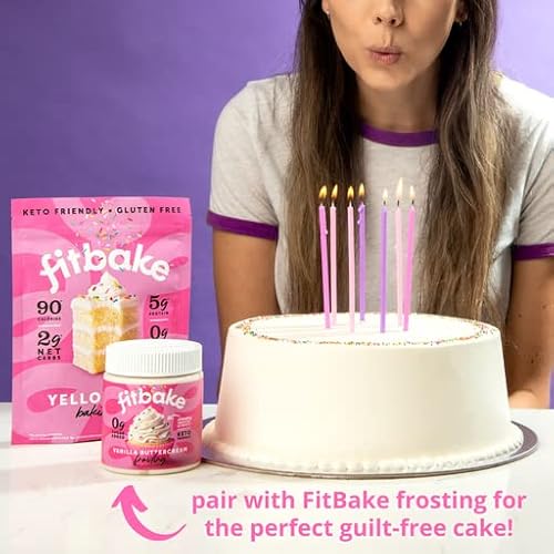 Fitbake Yellow Cake Baking Mix | 2G Net Carbs Per Serving | Keto Friendly Low Carb Food | No Added Sugar Keto Snack | Zero Sugar & Gluten Free Desserts | Naturally Sweetened Cake Mixes Keto Foods 7Oz thumb #3