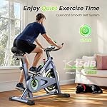 Cyclace Exercise Bike, Magnetic Stationary Bike for Home, Low Noise Cardio Indoor Cycling Bike with App Compatible, 300LBs Weight Capacity & Tablet Mount - Image 3