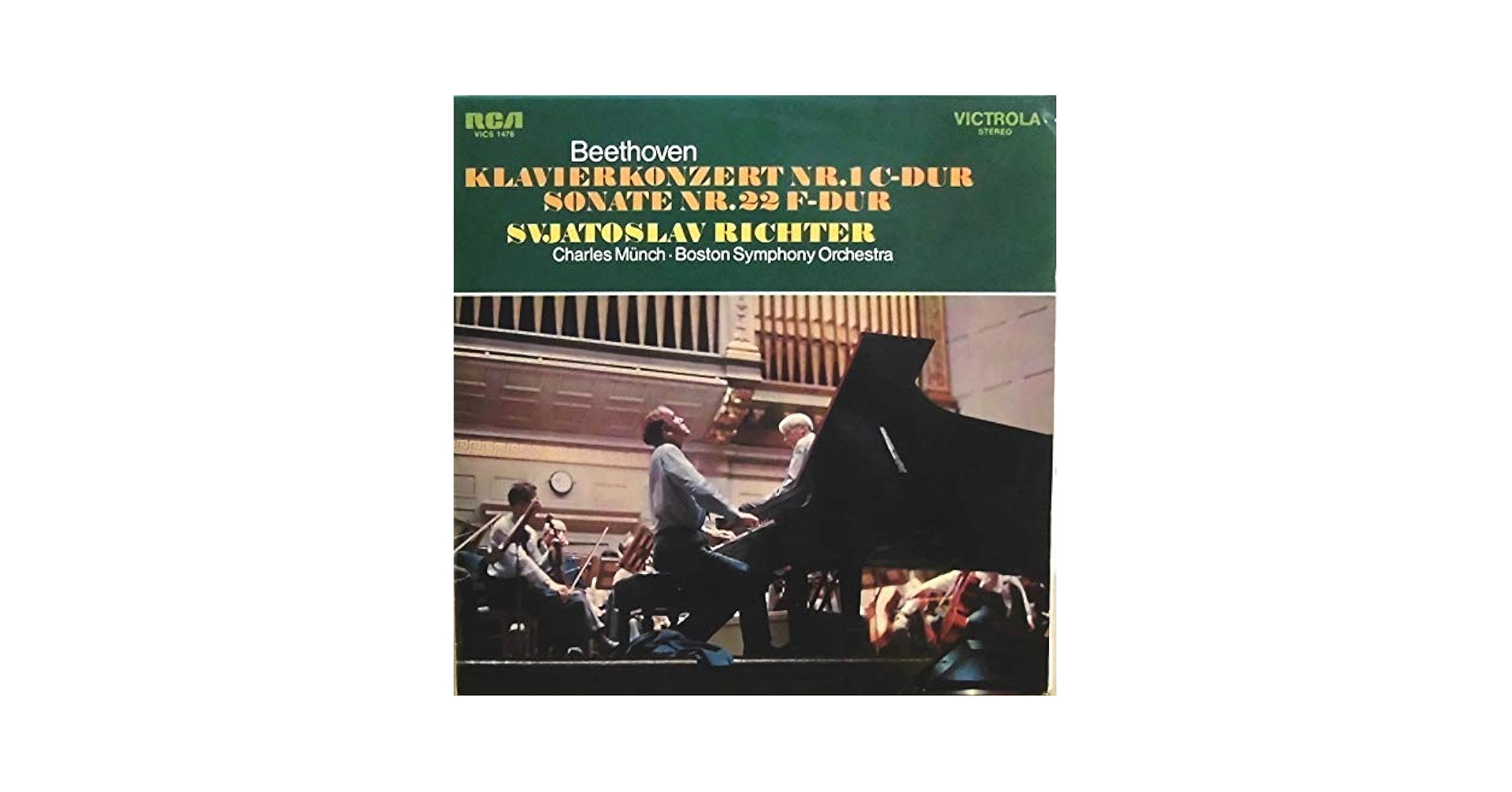その他 LP Charles Munch Beethoven, Richter: Concerto No.1 In C, Op.15 / Sonata No.22 In F, Op.54 RA2013 VICTOR /00260 Beethoven, Sviatoslav Richter, Boston Symphony Orchestra