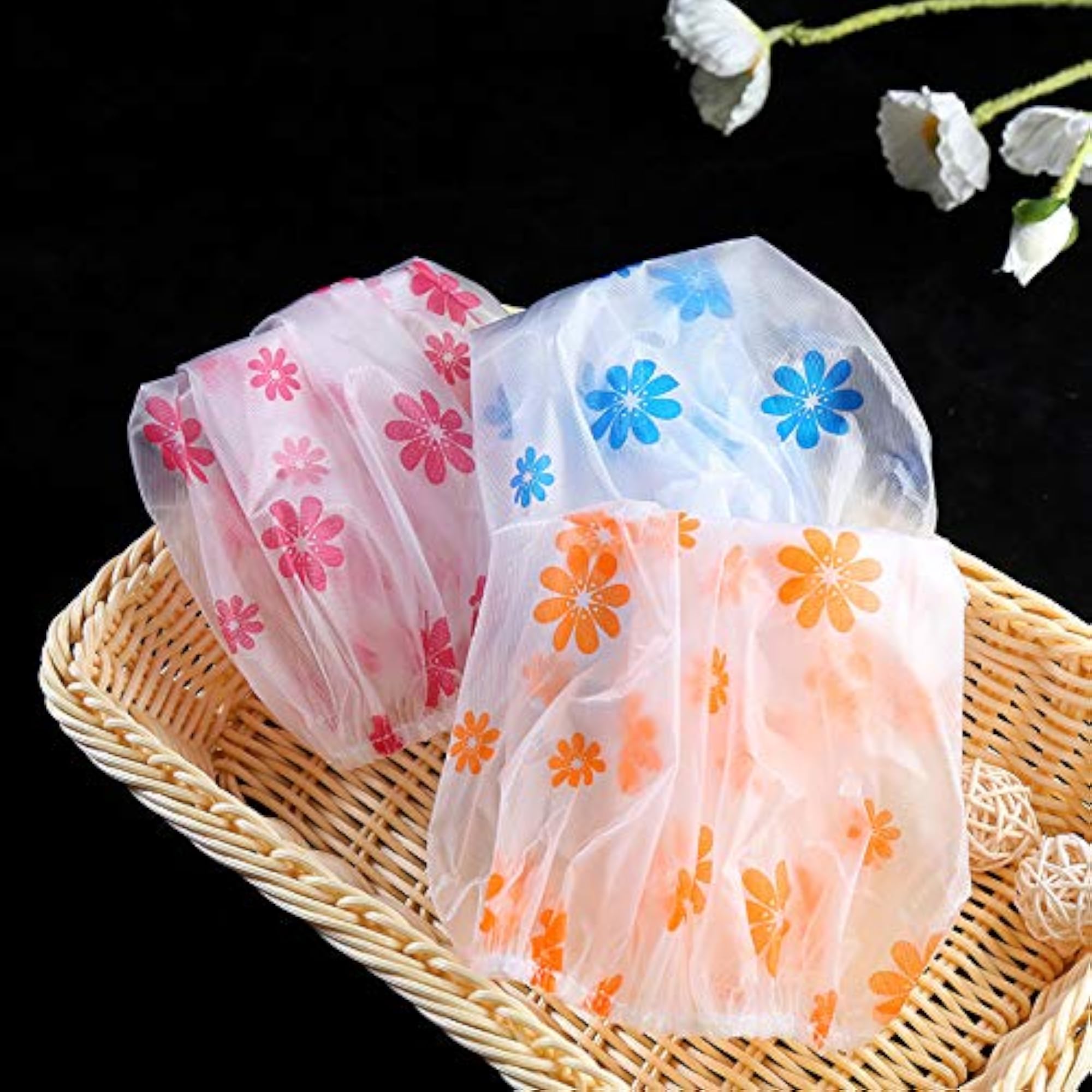 Bathroom Adjustable Head Cover Plastic Shower Caps for Girls and Men