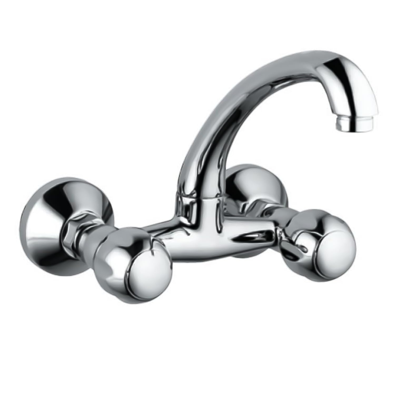 Jaquar Wall Mounted Sink Mixer with Swinging Spout, Connecting Legs & Wall Flanges, Stylish & Durable Faucet for Kitchen & Bathroom, Sliver, Chrome Finish-picture-18