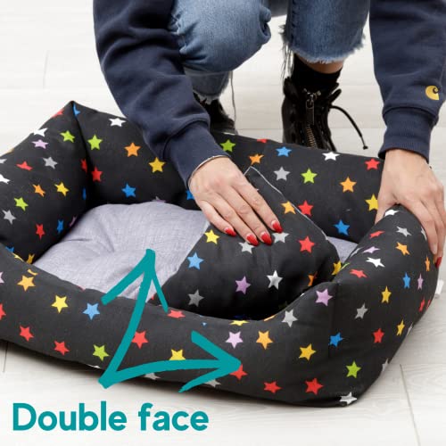 Baroni Home Cuccia per Cane in tessuto Grigio e